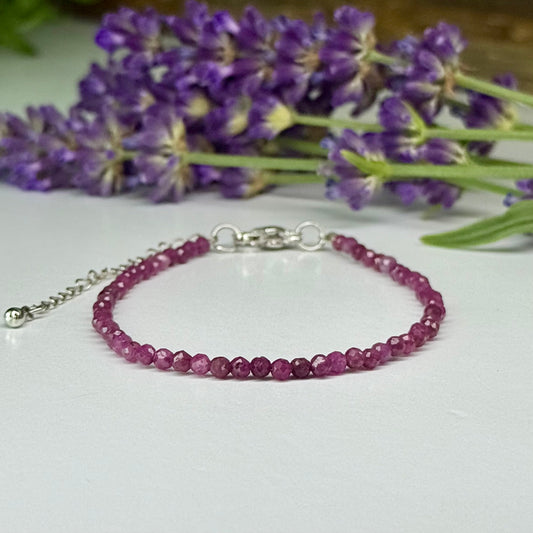 Ruby // 3mm // Adjustable // Bracelet