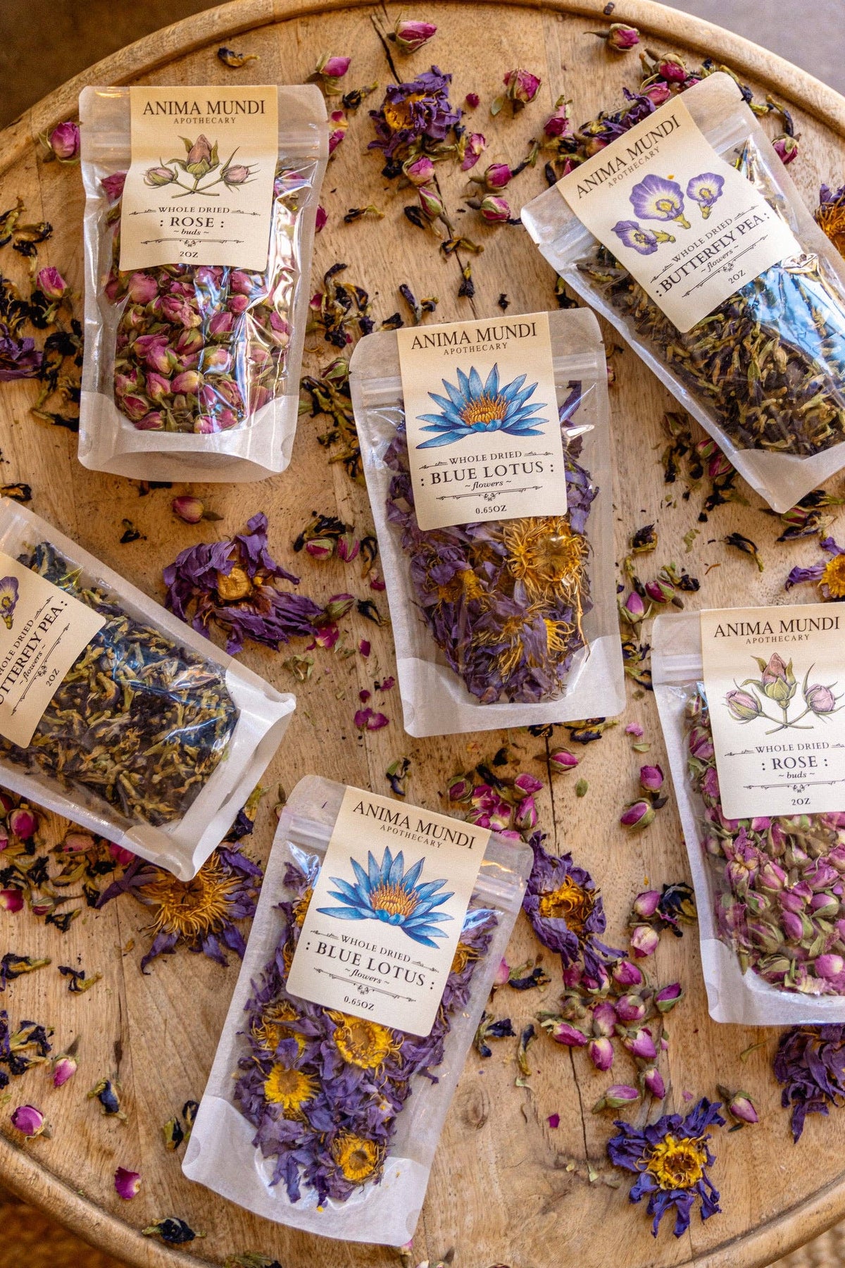 WHOLE BLUE FLOWERS | Blossoms of Intuition* - SolRising The Rock Shop