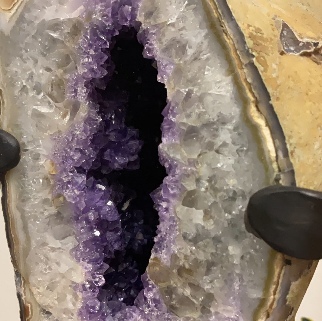 Amethyst // Geode // Large // Metal Stand