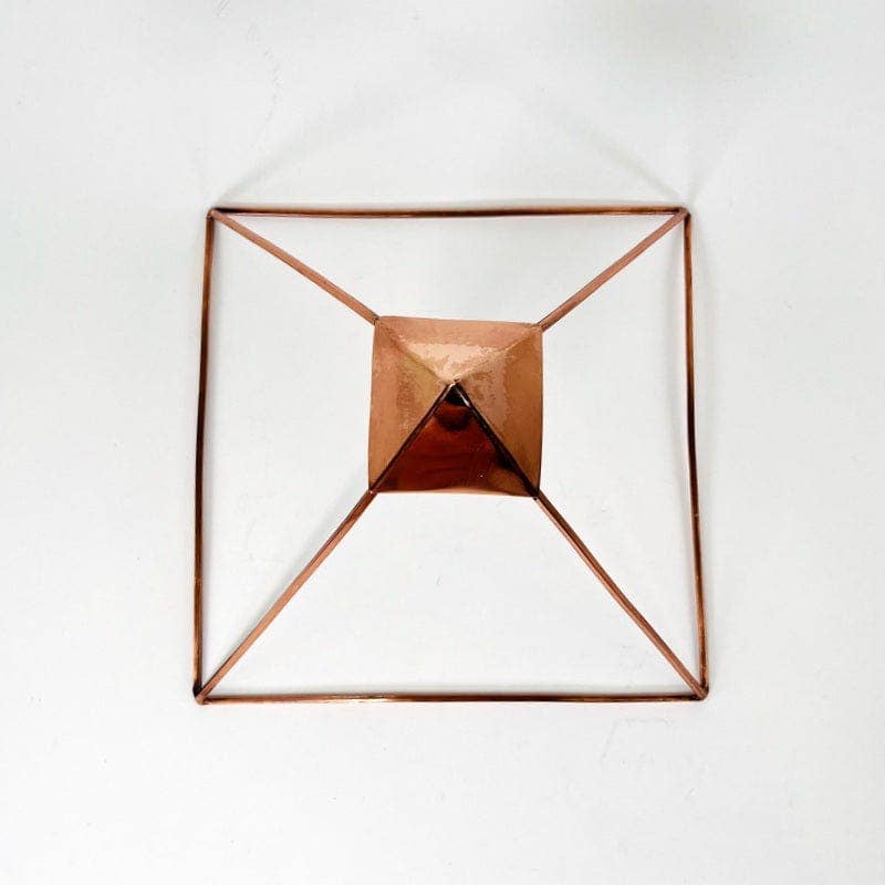 Crystal Copper Charging Pyramid - SolRising The Rock Shop