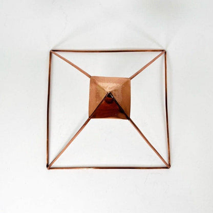 Crystal Copper Charging Pyramid - SolRising The Rock Shop