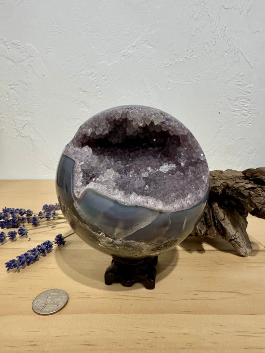 Amethyst // Druzy // Sphere - SolRising The Rock Shop