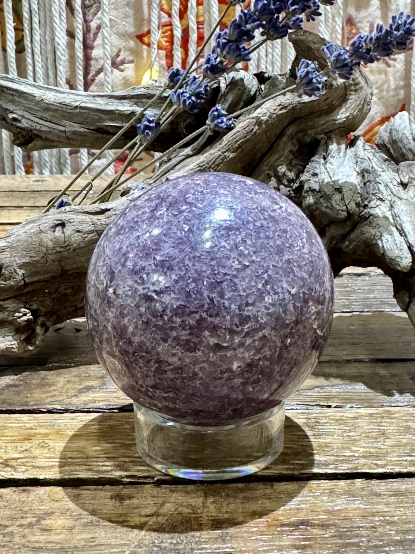 Lepidolite // Sphere
