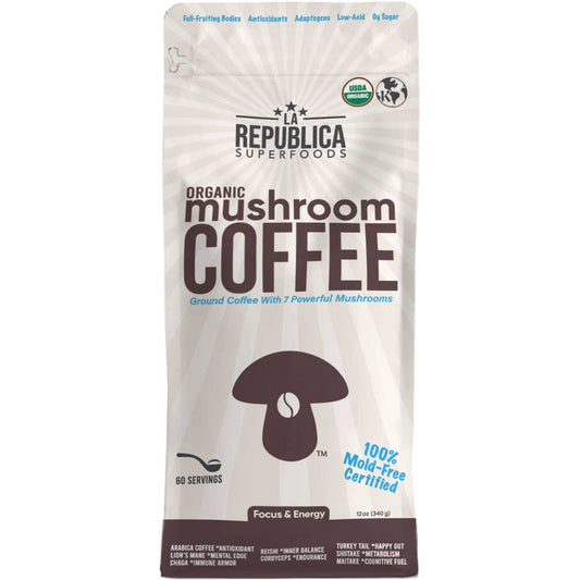 La Republica Organic // GROUND Coffee [60 serving]: 12oz Bag