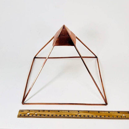 Crystal Copper Charging Pyramid - SolRising The Rock Shop