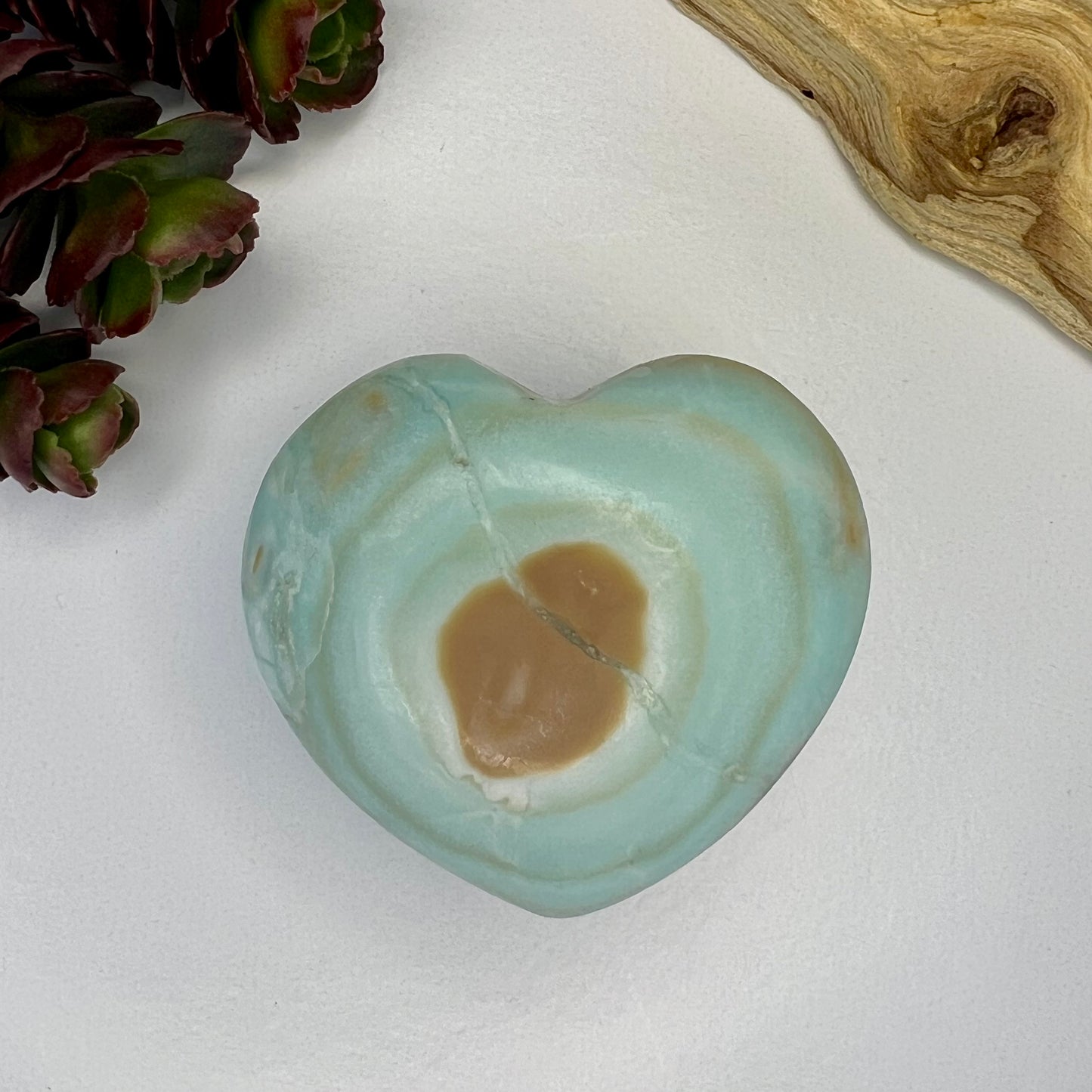 Aragonite // Blue // Heart