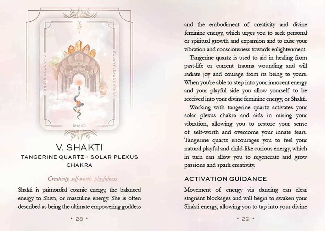 Astral Realms Crystal Oracle by Leah Shoman: Flashcards; 128 pages / English - SolRising The Rock Shop
