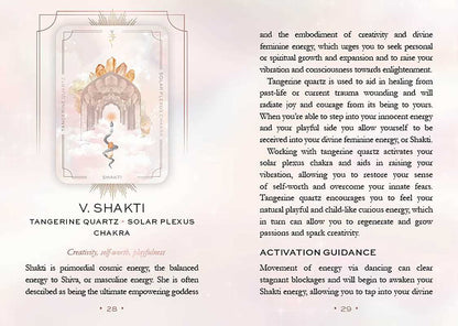 Astral Realms Crystal Oracle by Leah Shoman: Flashcards; 128 pages / English - SolRising The Rock Shop