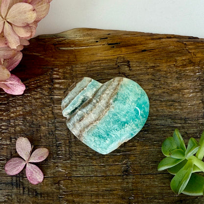Aragonite // Blue // Heart