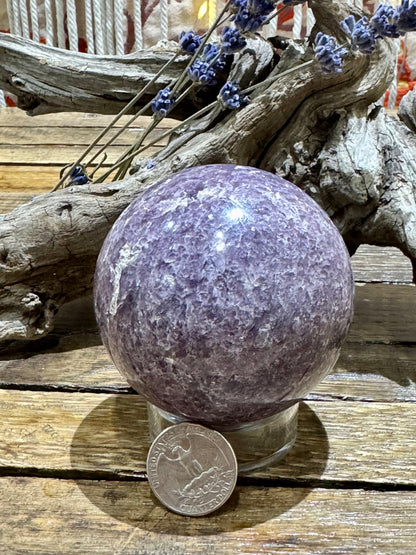 Lepidolite // Sphere