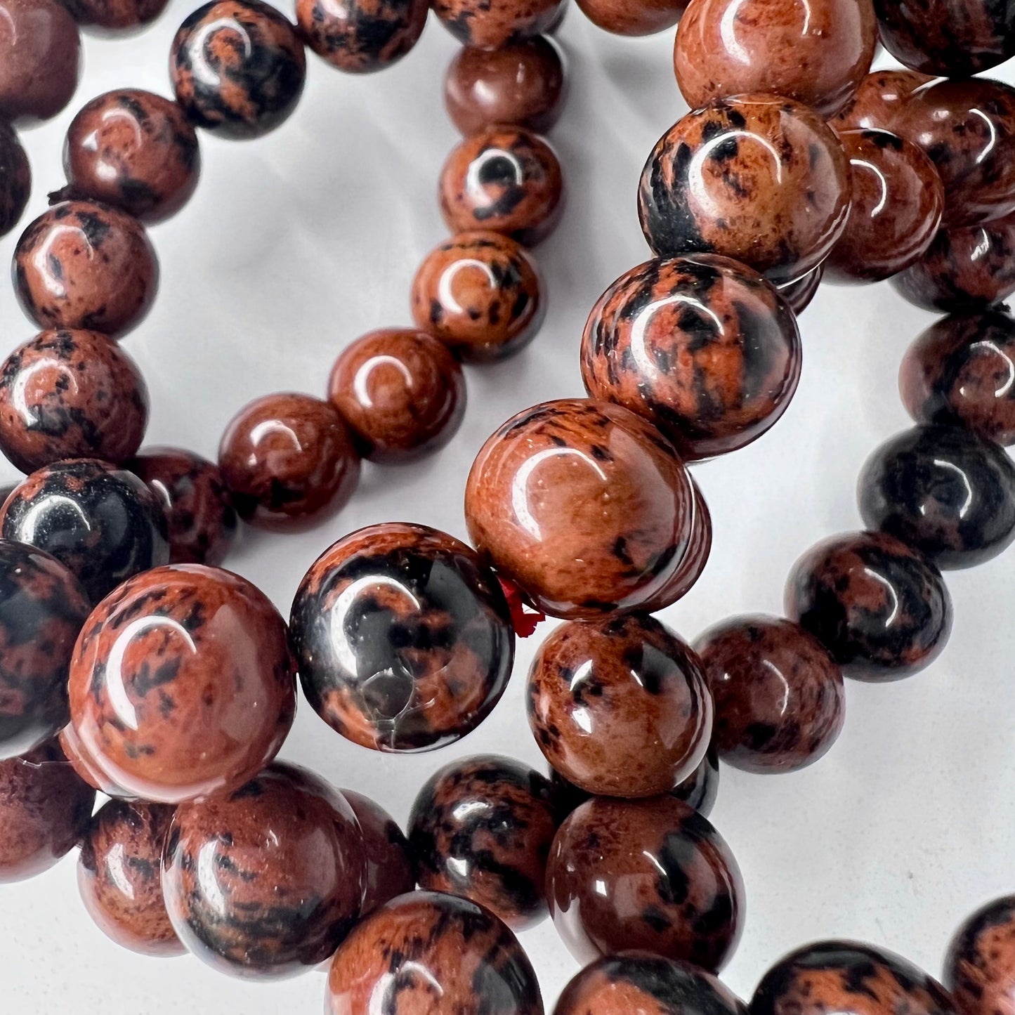 Obsidian // Mahogany // 8mm // Bracelet