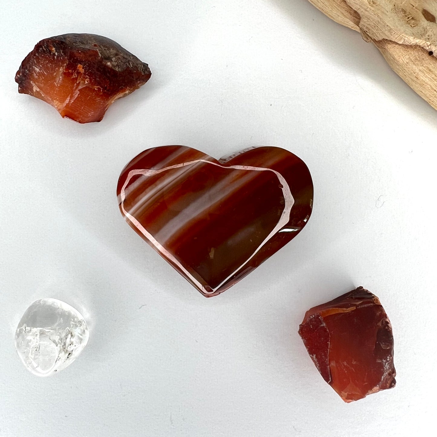 Carnelian // Banded // Heart