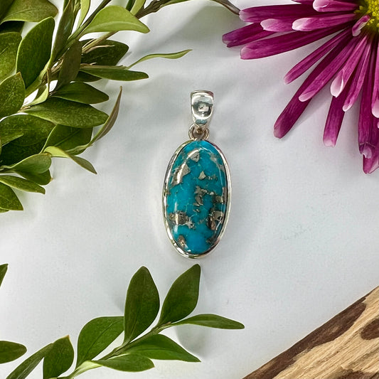 Turquoise // Copper Inclusions // Pendant