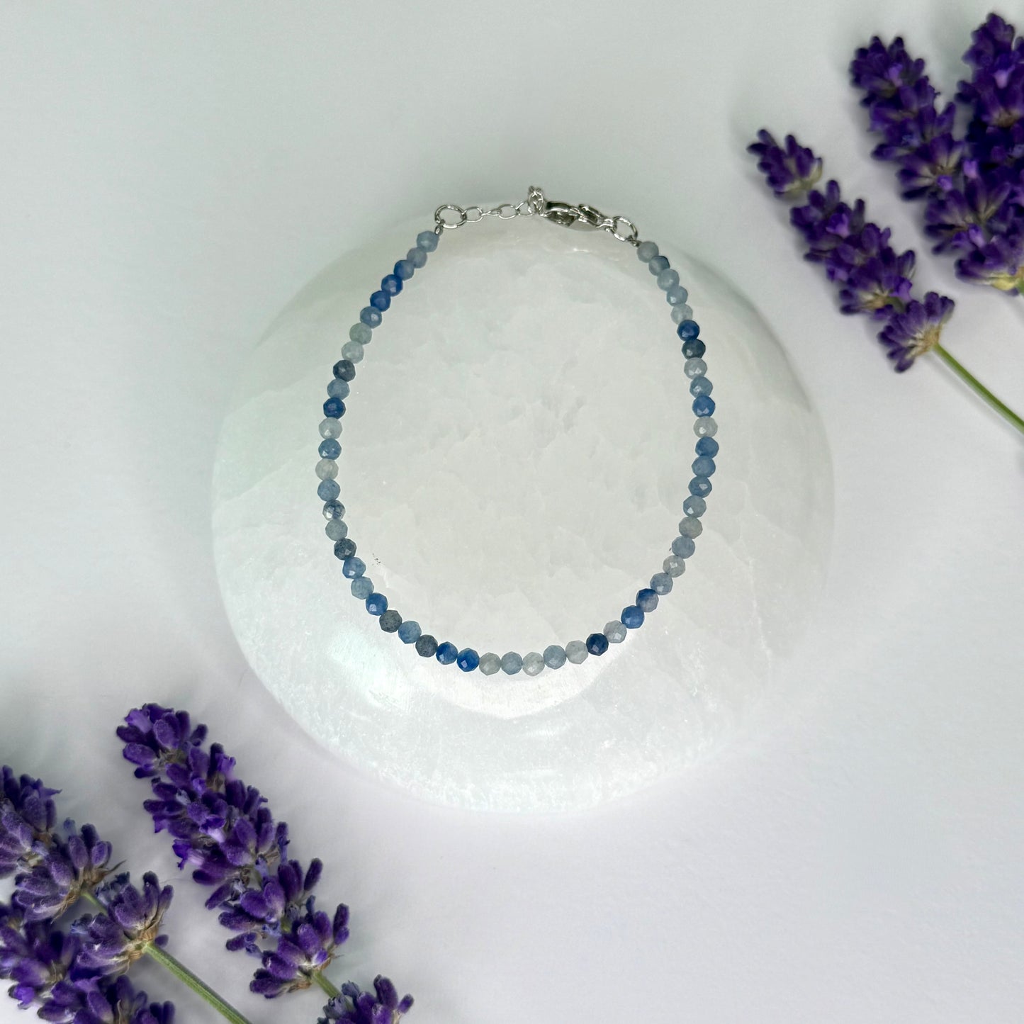 Blue Aventurine // 3mm // Adjustable // Bracelet