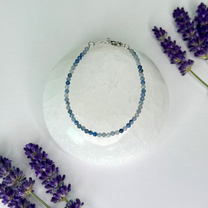 Blue Aventurine // 3mm // Adjustable // Bracelet