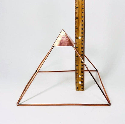 Crystal Copper Charging Pyramid - SolRising The Rock Shop