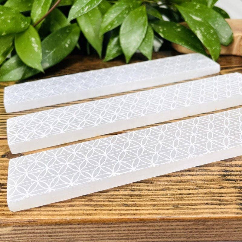 Selenite Incense Burner // Flower of Life