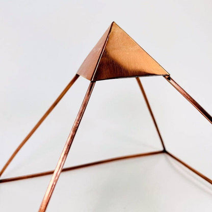 Crystal Copper Charging Pyramid - SolRising The Rock Shop