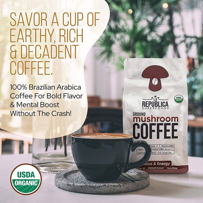 La Republica Organic // GROUND Coffee [60 serving]: 12oz Bag