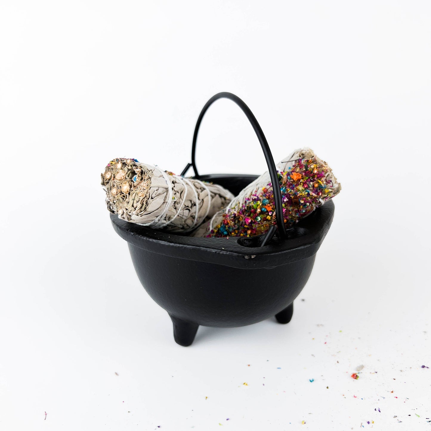 Cast Iron Cauldron 6"D - SolRising The Rock Shop