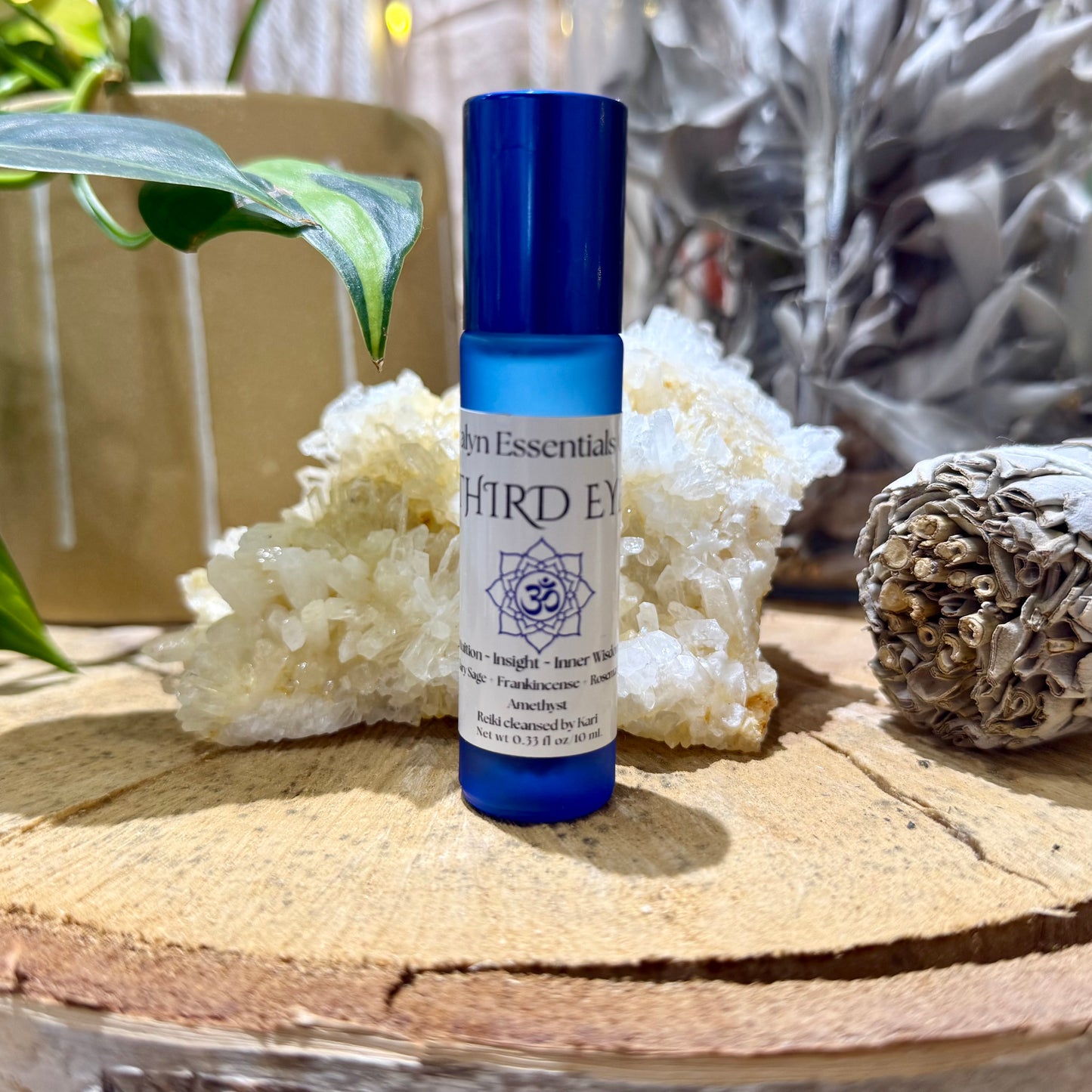 Third Eye Chakra //  Essential Oil Roll-on // Crystal & Reiki Infused