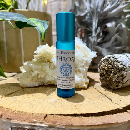 Throat Chakra //  Essential Oil Roll-on // Crystal & Reiki Infused