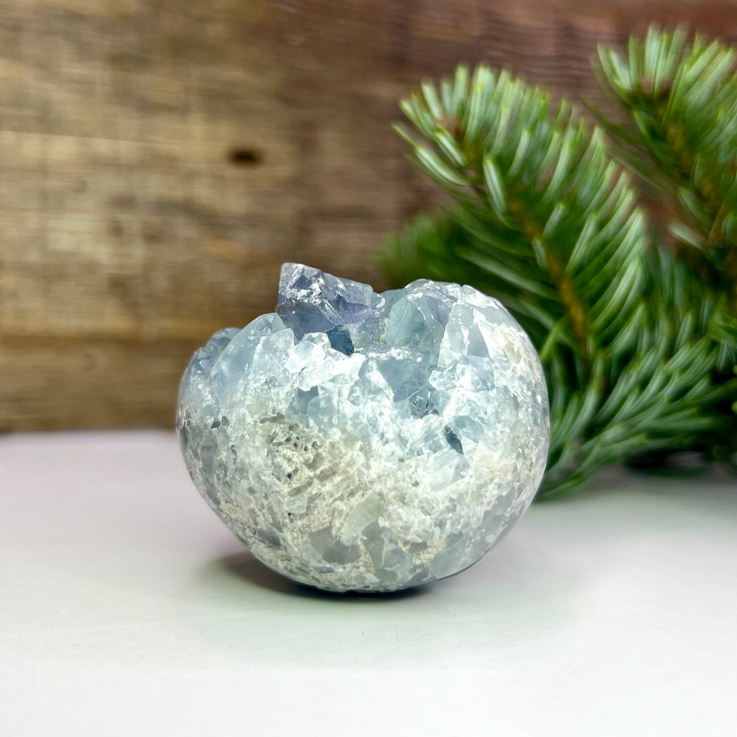 Celestite // Cluster // Sphere