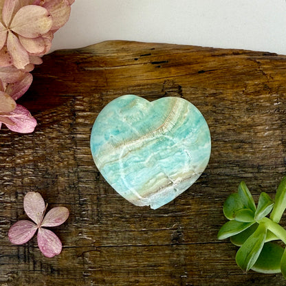 Aragonite // Blue // Heart
