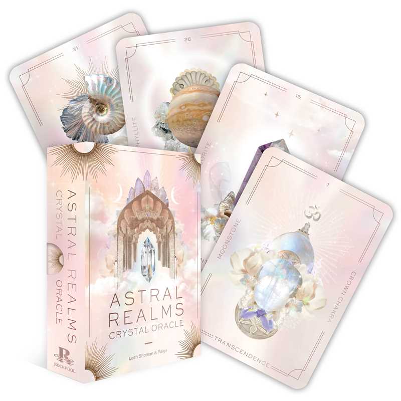 Astral Realms Crystal Oracle by Leah Shoman: Flashcards; 128 pages / English - SolRising The Rock Shop