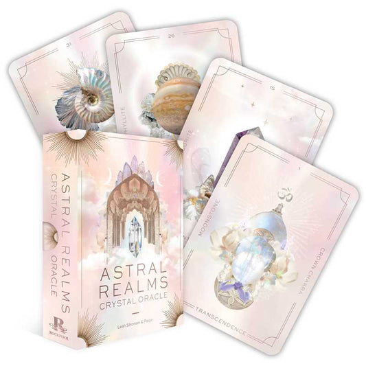 Astral Realms Crystal Oracle by Leah Shoman: Flashcards; 128 pages / English - SolRising The Rock Shop