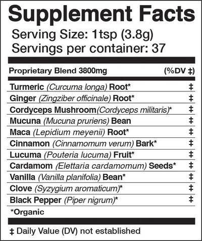 Golden Sun Milk | Energizing Adaptogenic Chai
