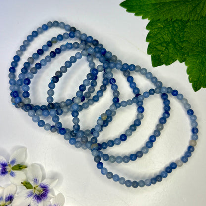 Quartz // Blue // 4mm // Bracelet