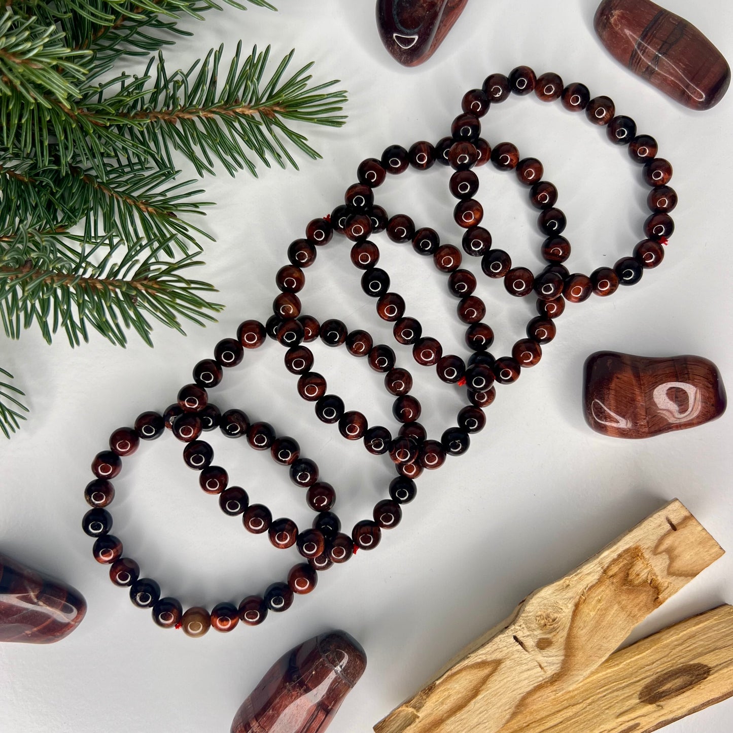 Tiger Eye // Red // 8mm // Bracelet