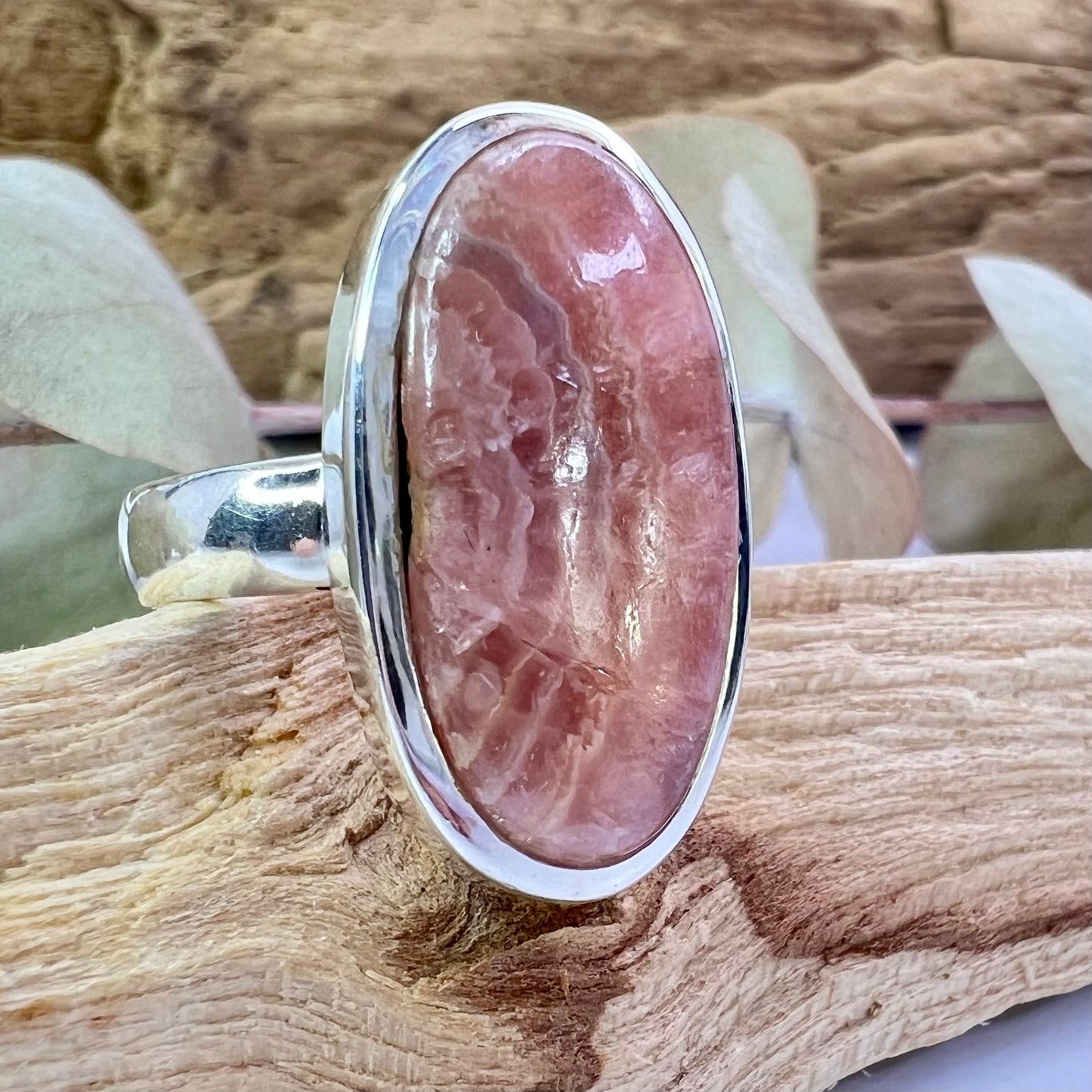 Rhodocrosite // Size 8 // Ring