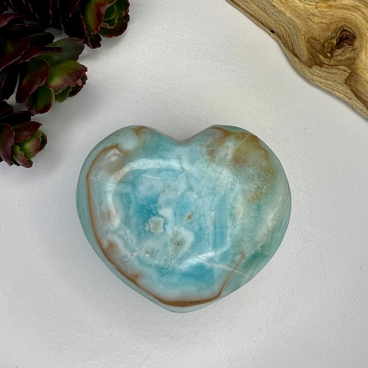 Aragonite // Blue // Heart