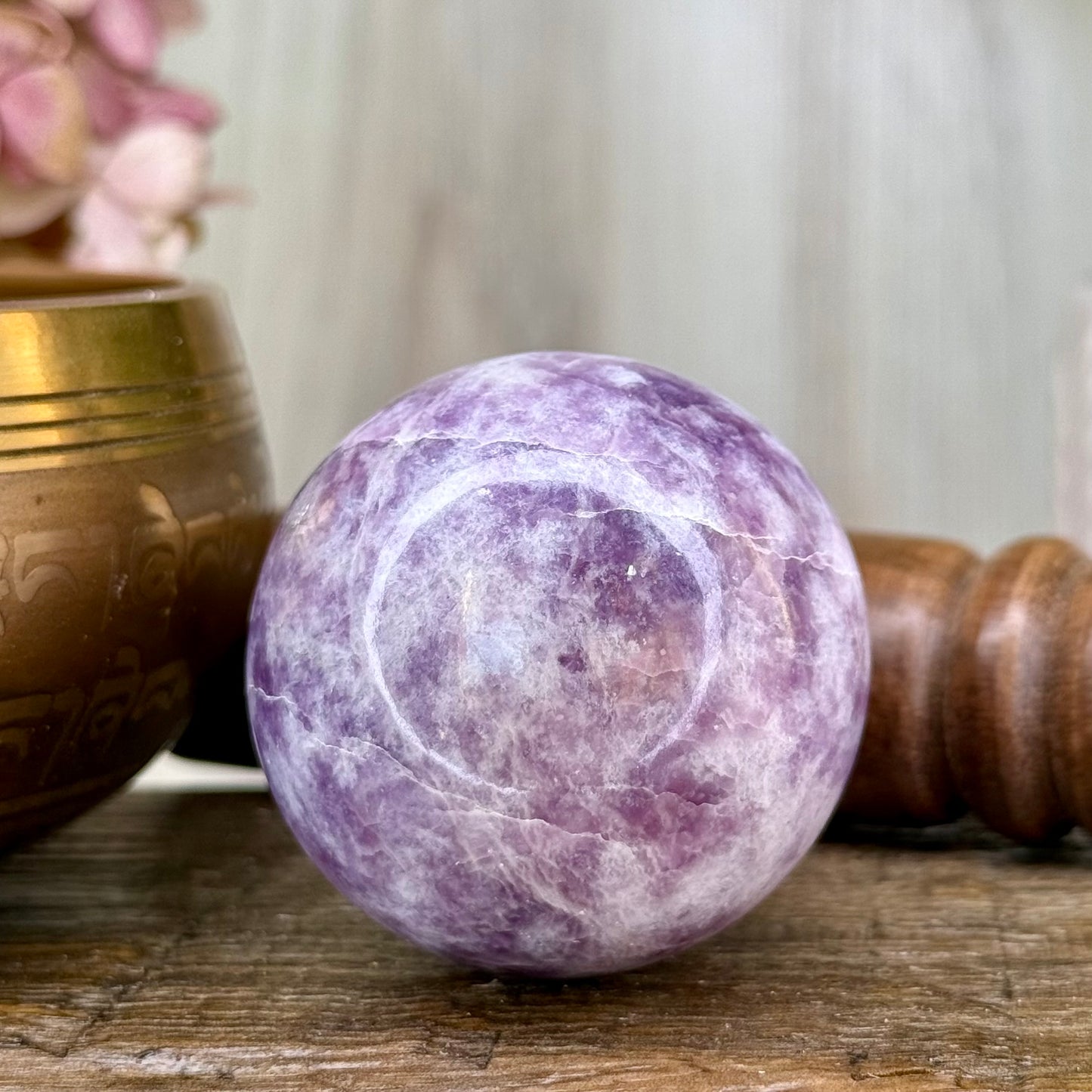 Lepidolite // Sphere