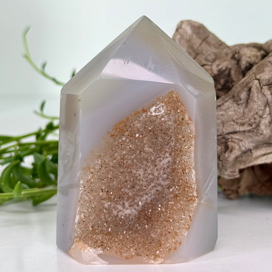 Agate // Tower w/ Druzy
