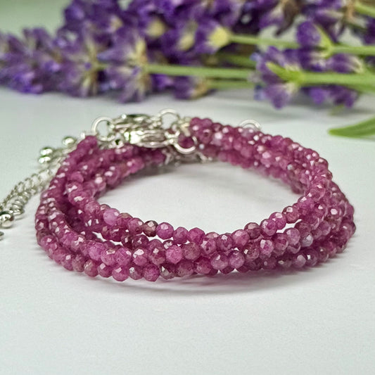 Ruby // 3mm // Adjustable // Bracelet