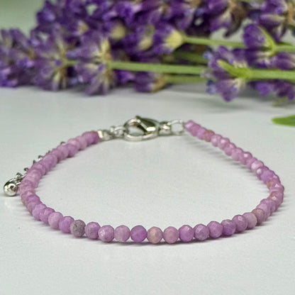 Phosphosiderite // 3mm // Faceted // Adjustable Bracelet