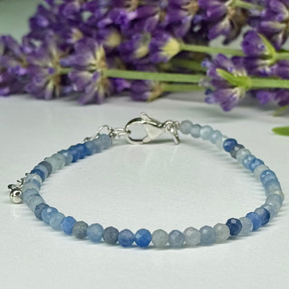 Blue Aventurine // 3mm // Adjustable // Bracelet
