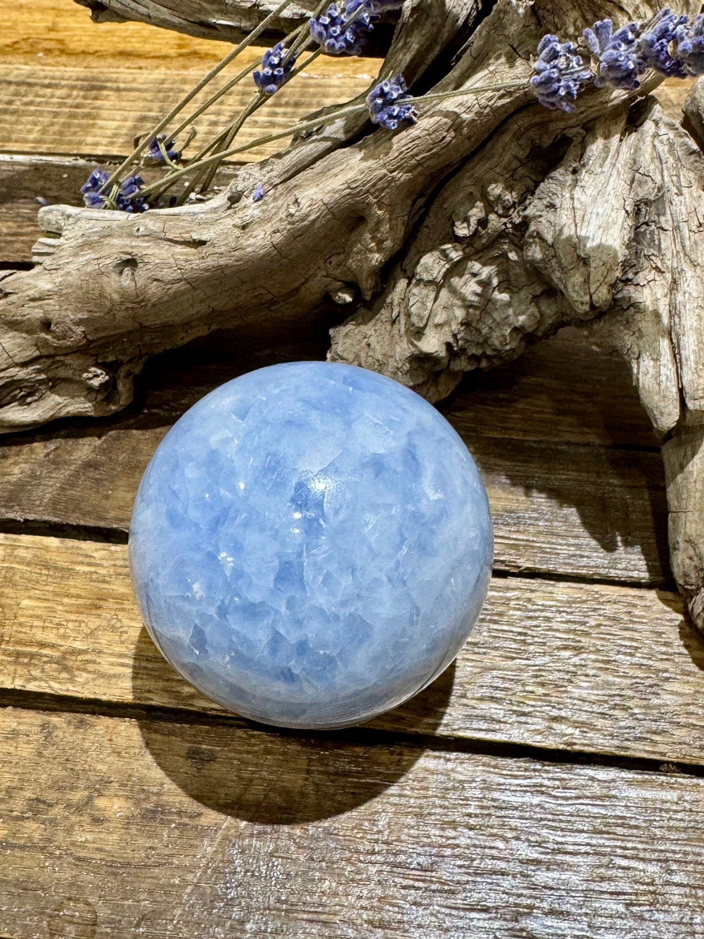 Calcite // Blue // Sphere
