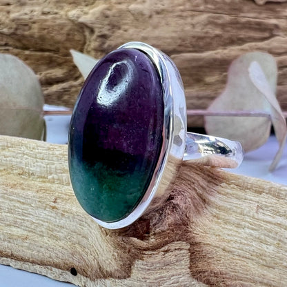 Zoisite with Ruby // Size 7 // Ring