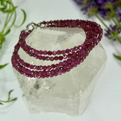 Ruby // 3mm // Adjustable // Bracelet