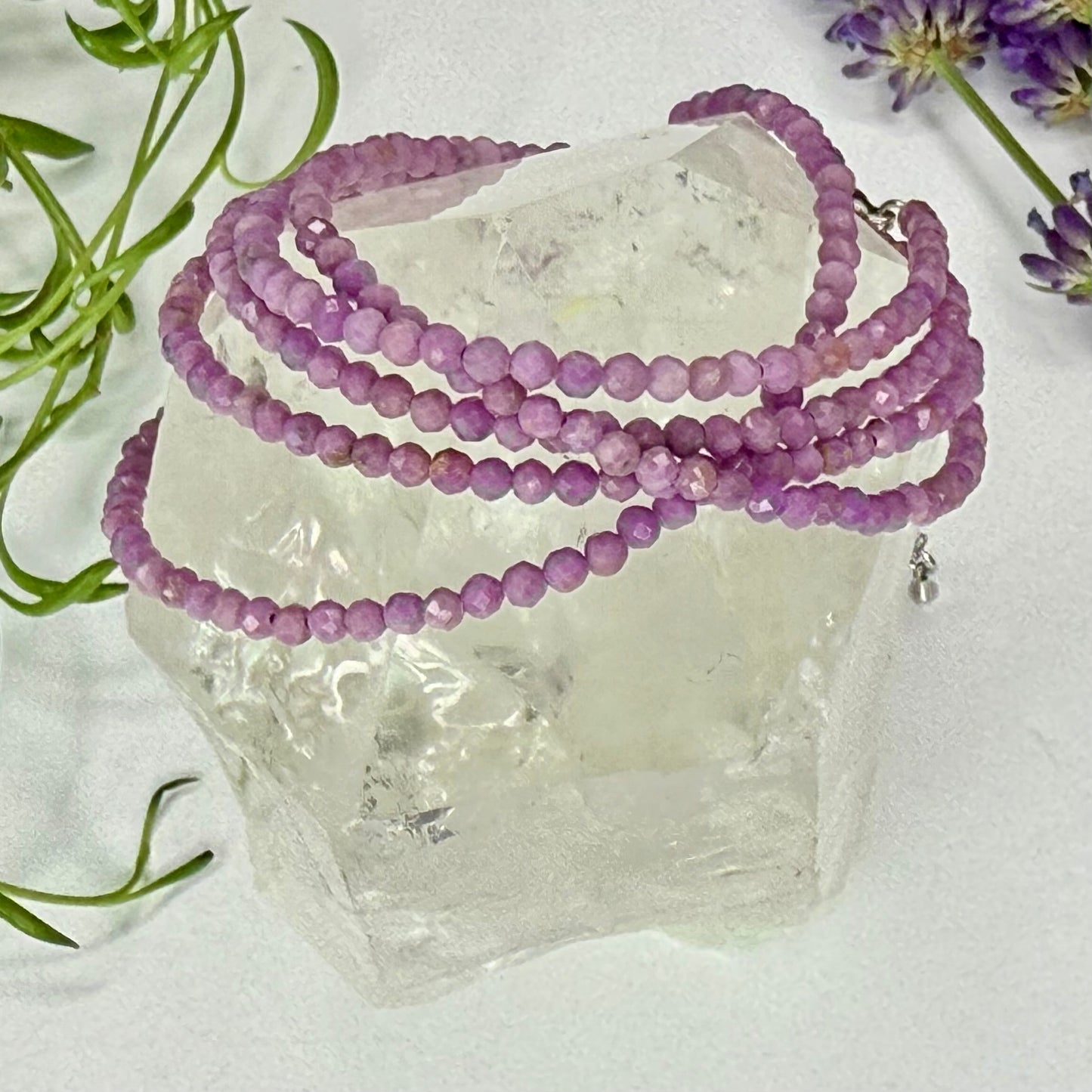 Phosphosiderite // 3mm // Faceted // Adjustable Bracelet