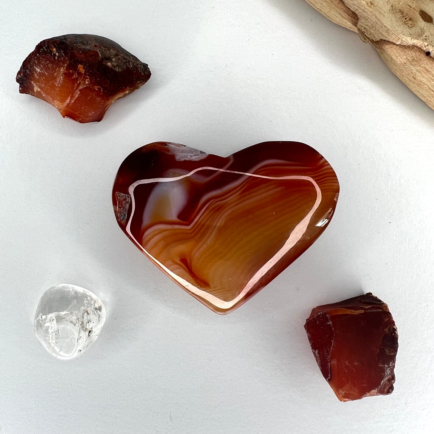 Carnelian // Banded // Heart