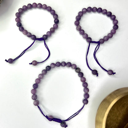 Lepidolite // Adjustable // 8mm // Bracelet