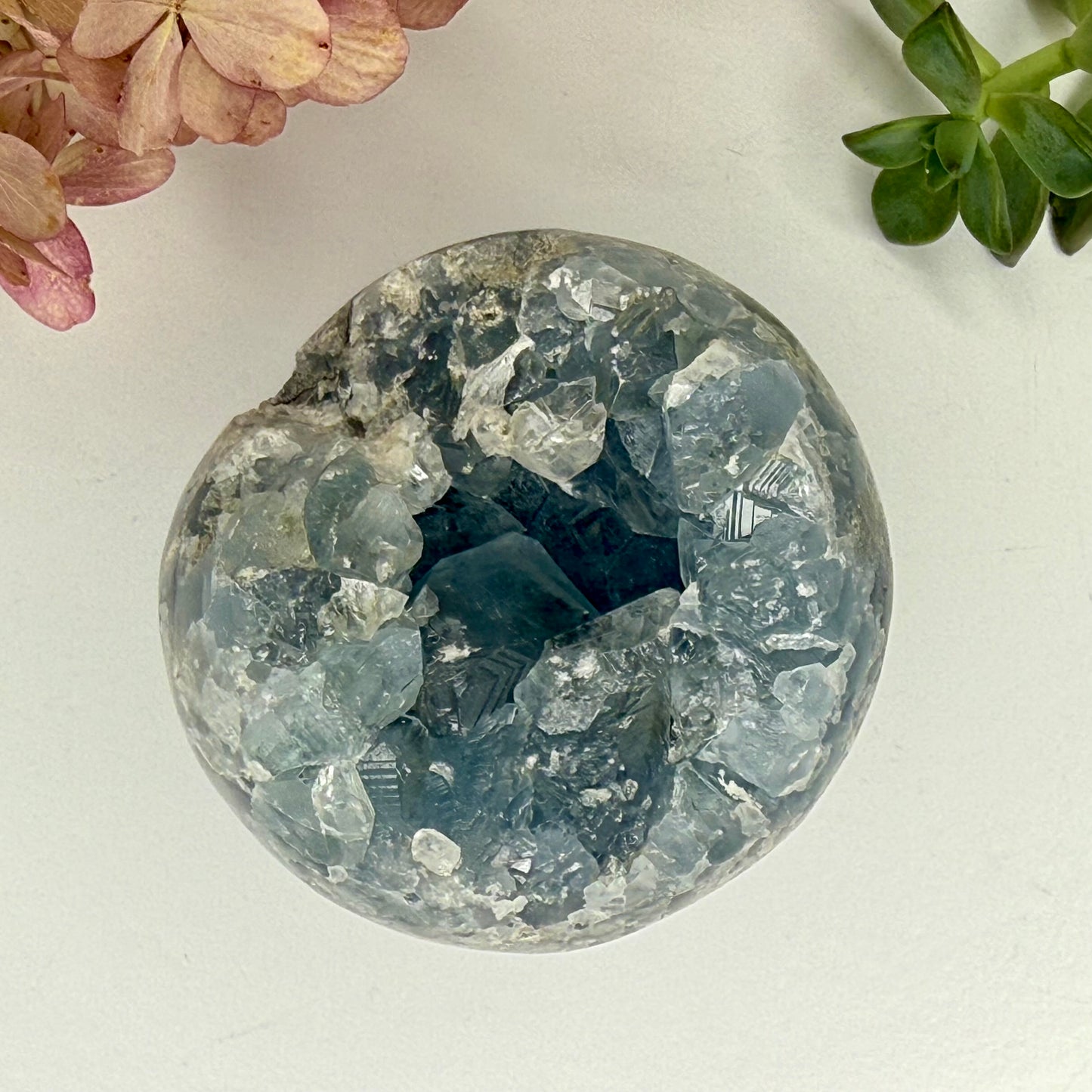 Celestite // Cluster // Sphere