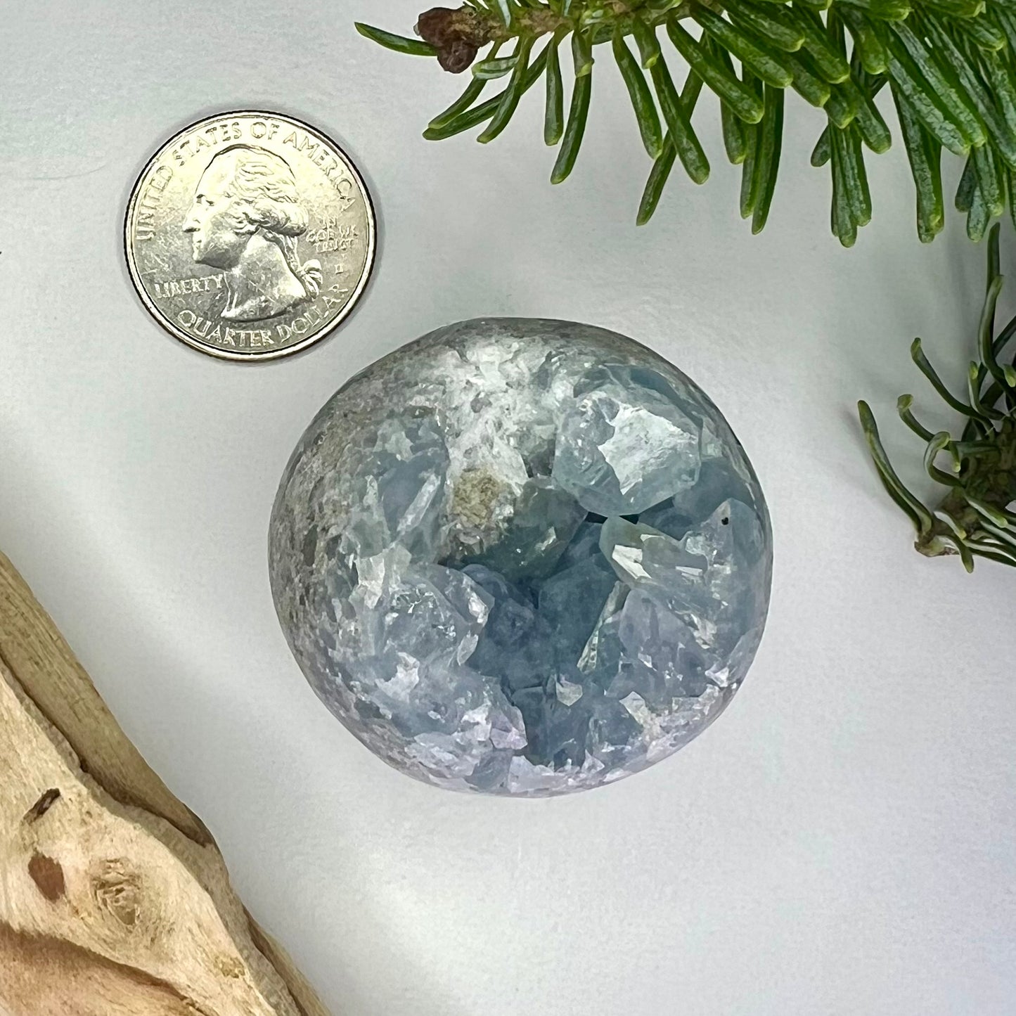 Celestite // Cluster // Sphere