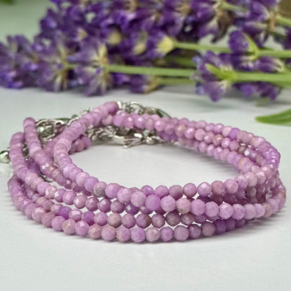 Phosphosiderite // 3mm // Faceted // Adjustable Bracelet