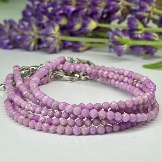 Phosphosiderite // 3mm // Faceted // Adjustable Bracelet